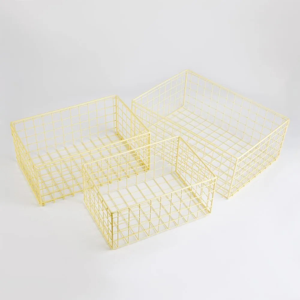 DEPOSIT Úložný kovový kôš 30 x 20 cm - žltá