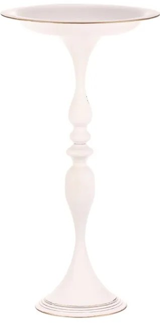 BONTEC Misa kovová - na stojane, 71 cm, aranžovacia, farba biela Farba: Biela