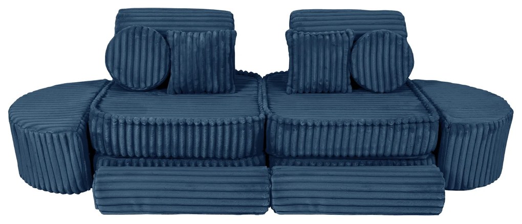 MeowBaby® Churros detská pohovka Max, Midnight Blue
