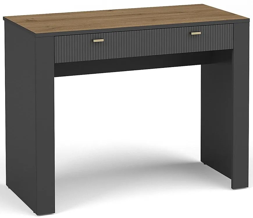 Toaletný Stolík Mossa M10 dub whisky/čierna mat