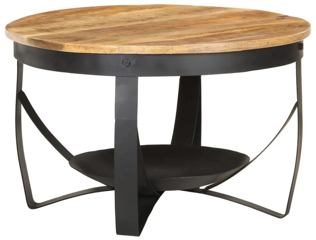 Konferenčný stolík Ø68x43 cm surové mangovníkové drevo