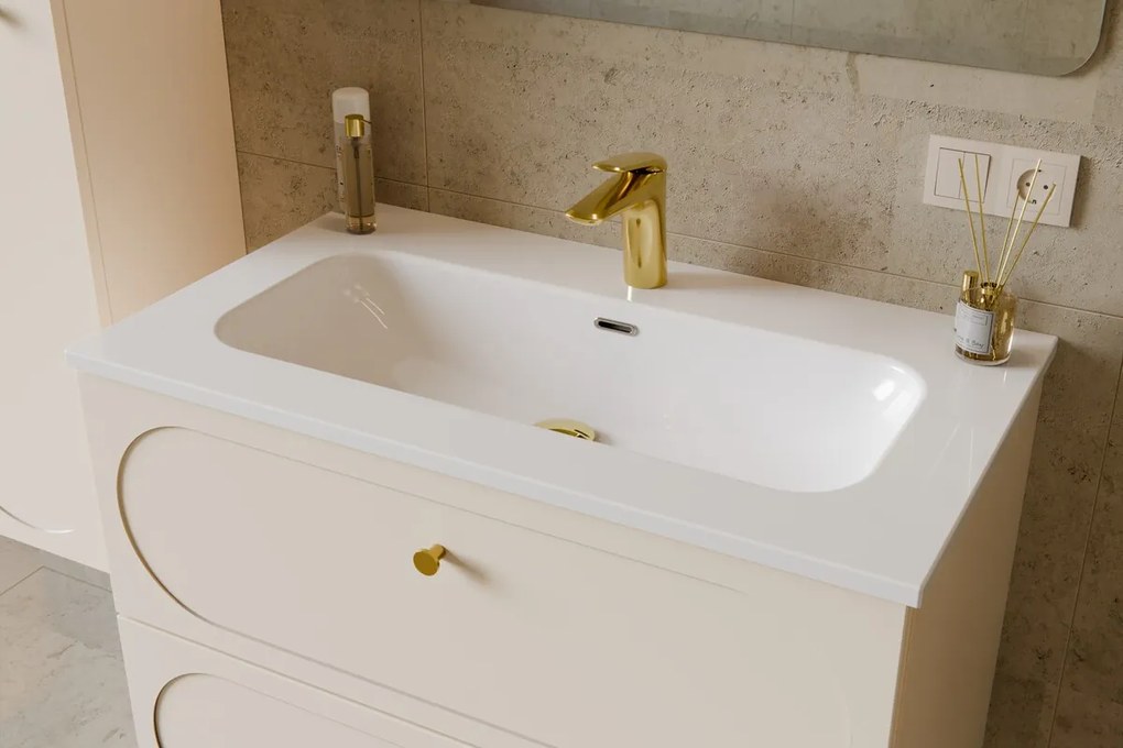 Keramické umývadlo Fly DP 80 cm biele