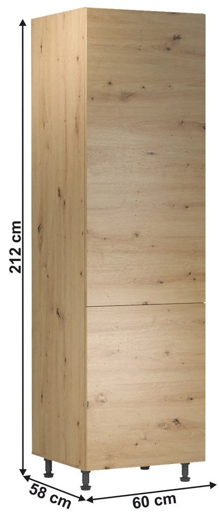 Potravinová kuchynská skrinka D60R Langari (dub artisan) (L). Vlastná spoľahlivá doprava až k Vám domov. 1016859