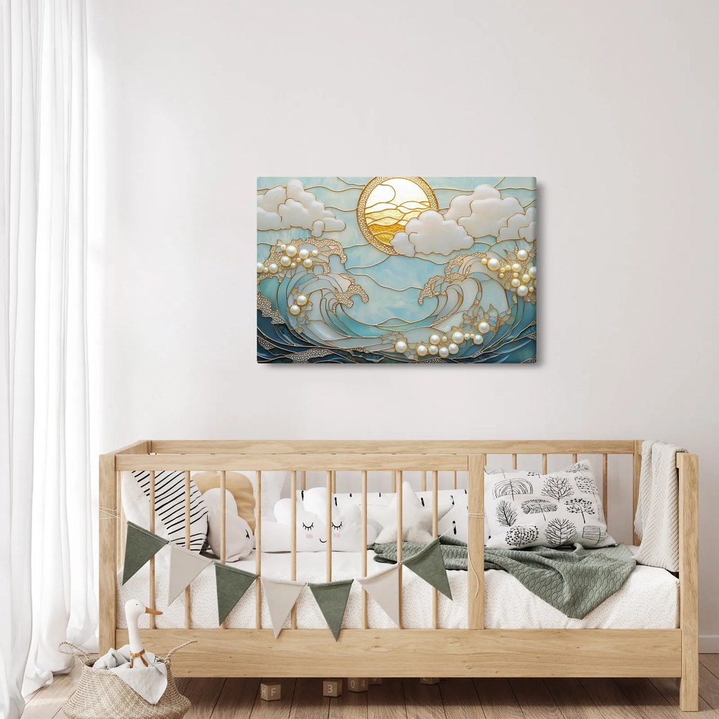 Obraz - 3D perly v oceáne (90x60 cm)