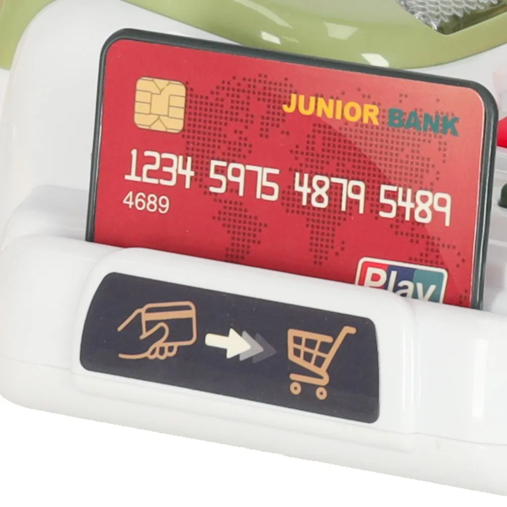 KIK Pokladňa pre deti, supermarket, obchod, skener, kalkulačka, košík s príslušenstvom 36 ks.