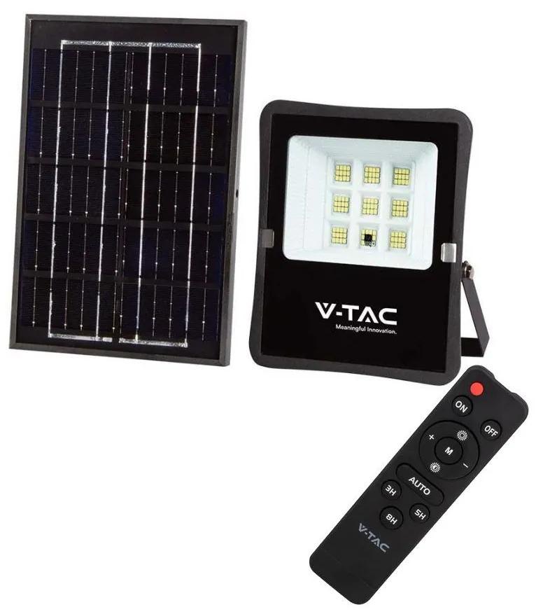 V-Tac LED Vonkajší solárny reflektor LED/6W/3,2V 6400K IP65 VT1208