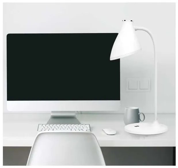 Stolná lampa Platinet 5 W, batéria, biela