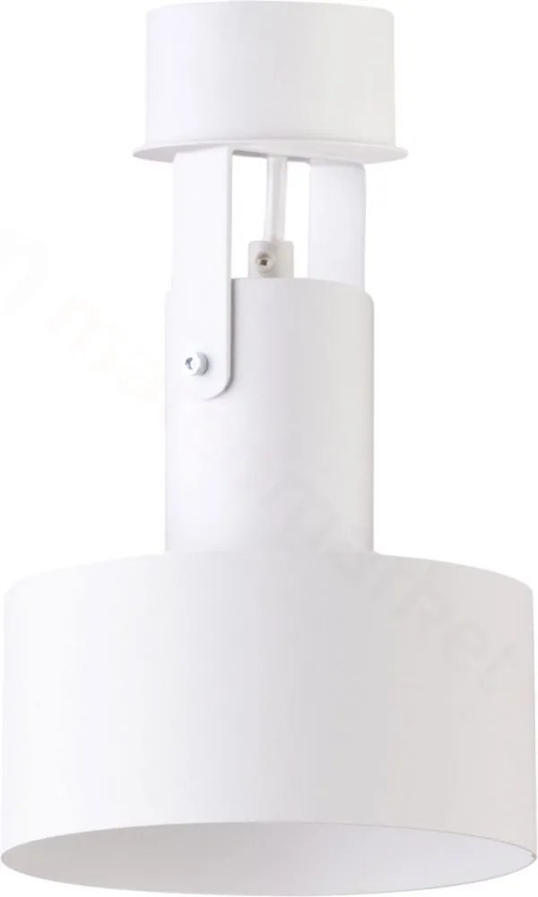 SIGMA Stropné bodové industriálne osvetlenie RIF, 1xE27, 60W, 15cm, okrúhle, biele