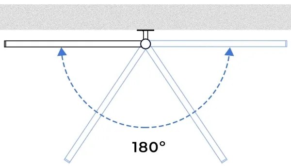 Elektrický otočný sušiak na uteráky ARABESQUE 196W/230V 81,8 cm IP44 biely