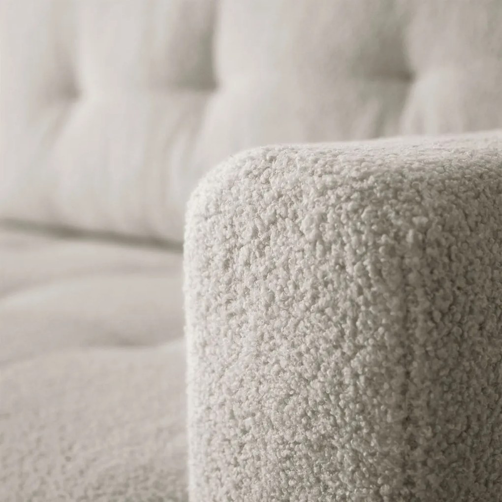 ROHOVÁ SEDAČKA SHARLOTTE 261 x 143 cm KRÉMOVÁ