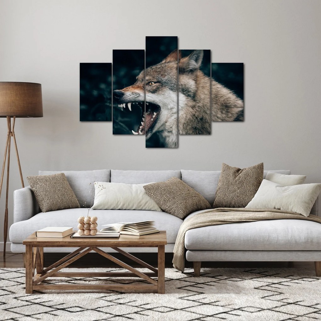 Obraz vlka (150x105 cm)