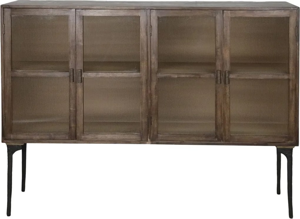 Hnedá antik drevená komoda/ príborník Salicia - 112*37*60 cm