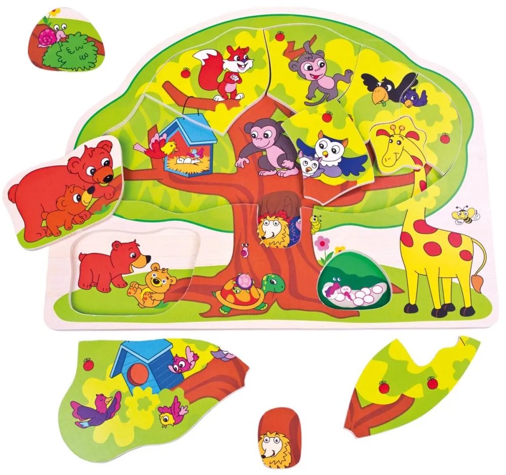 Bino Veselé zvieratká Puzzle