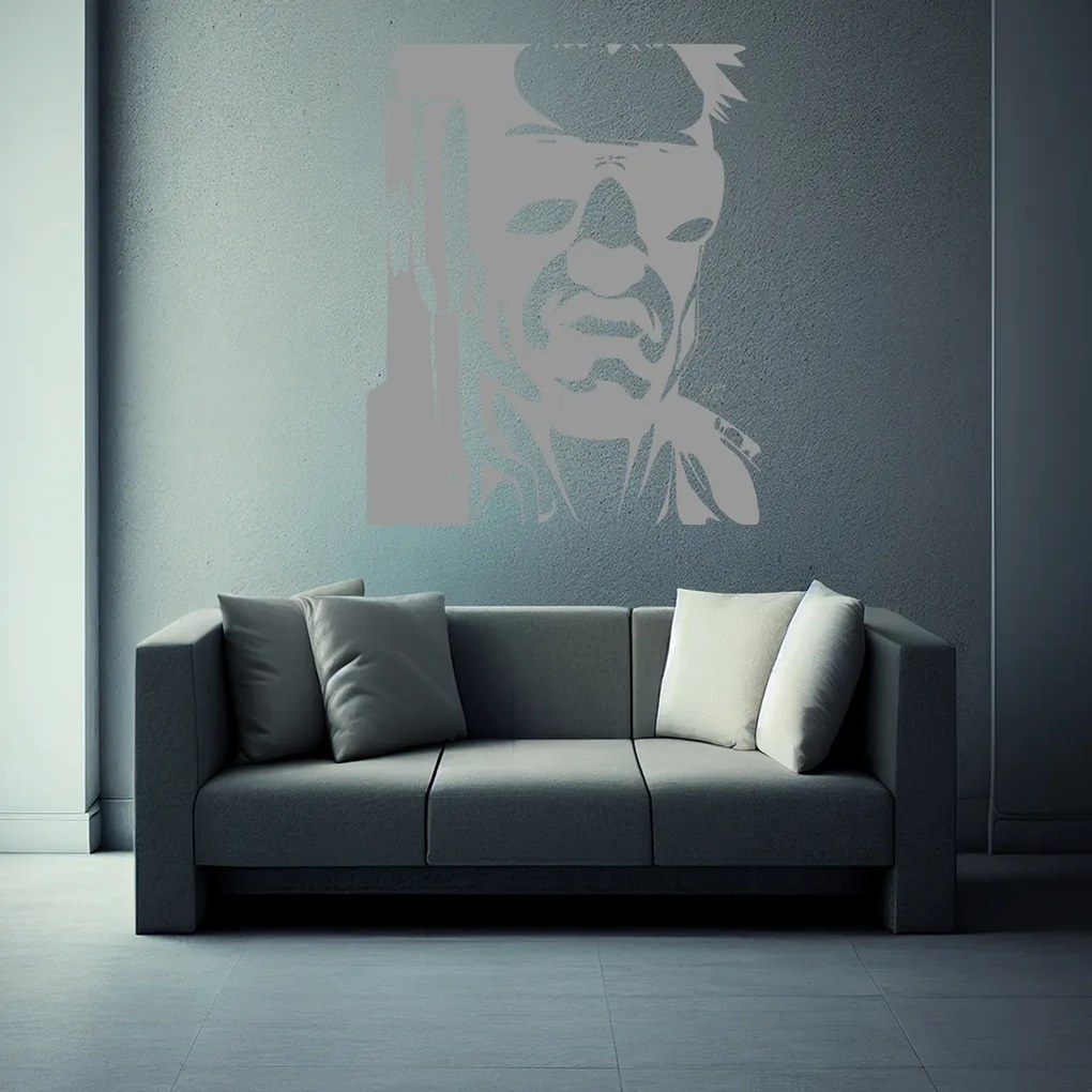 Veselá Stena Samolepka Terminátor Farba: šedá, Veľkosť: 60 x 73 cm