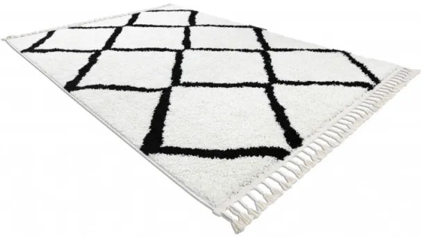Koberec BERBER CROSS biely Fredzle berber marokánsky
