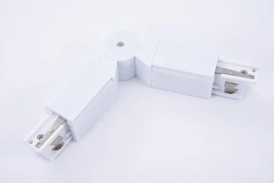 Track 3Line Adjustable Connector White
