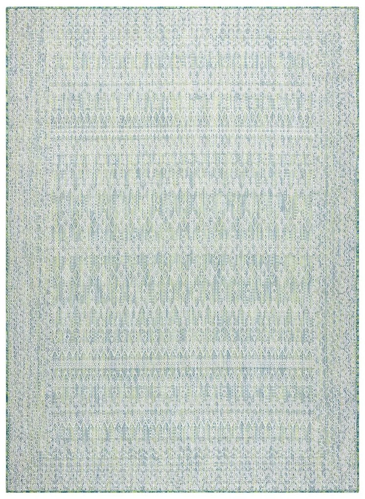 Dywany Łuszczów Kusový koberec Sion Sisal Aztec 22184 green/blue/ecru – na von aj na doma - 180x270 cm