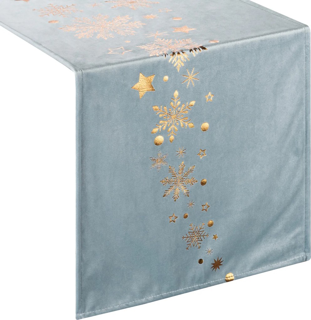 VIANOČNÝ BEHÚŇ NA STÔL AMBERIA1 40X140 CM VZOROVANÁ