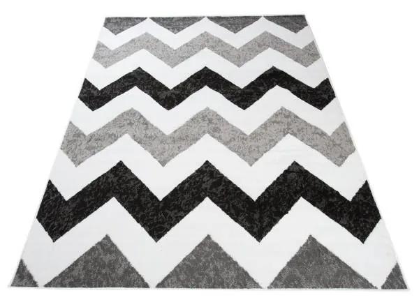 Kusový koberec PP Zero sivý 160x220cm