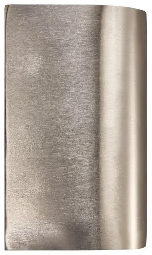 Nordlux - Vonkajšie nástenné svietidlo CANTO 2xGU10/28W/230V IP44 nerezová oceľ