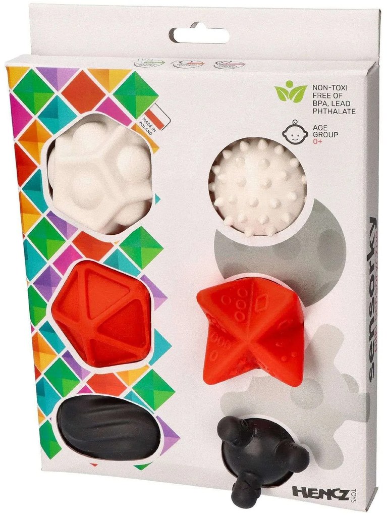 Mom’s Care - senzorické loptičky 6 ks - biele a čierne