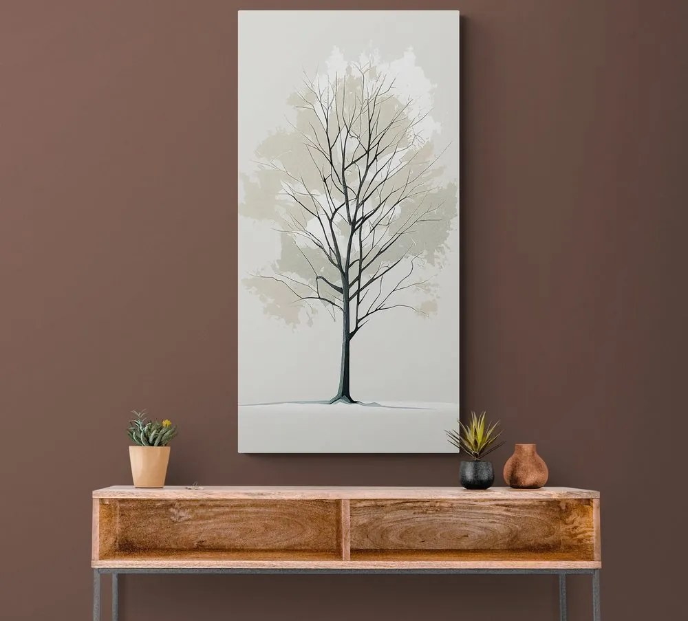 Obraz strom v minimalistickom prevedení Varianta: 50x100