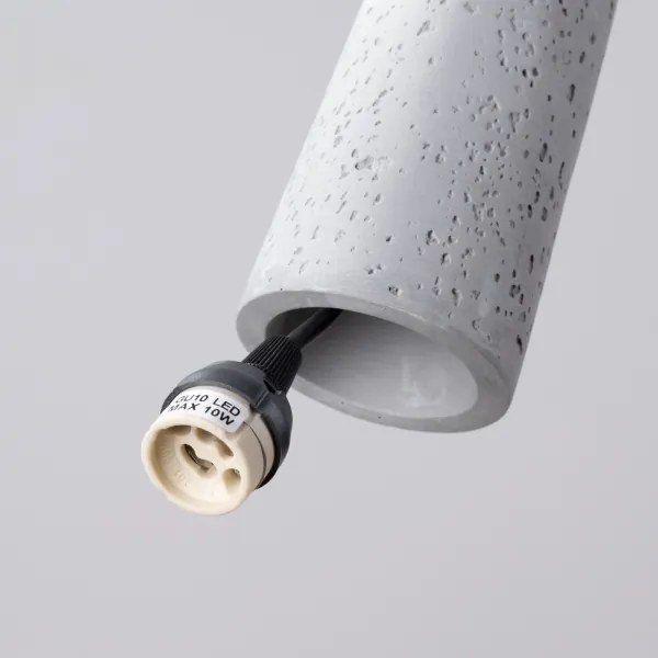 Sollux SL.1347 - Luster na lanku ELECTRA 1xGU10/10W/230V betón/šedá