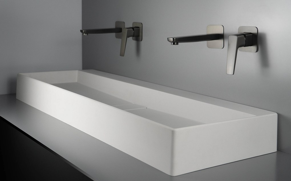 Deante Blur, granitové umývadlo na dosku 1000x400x120 mm, biela, DEA-CQB_AU1S