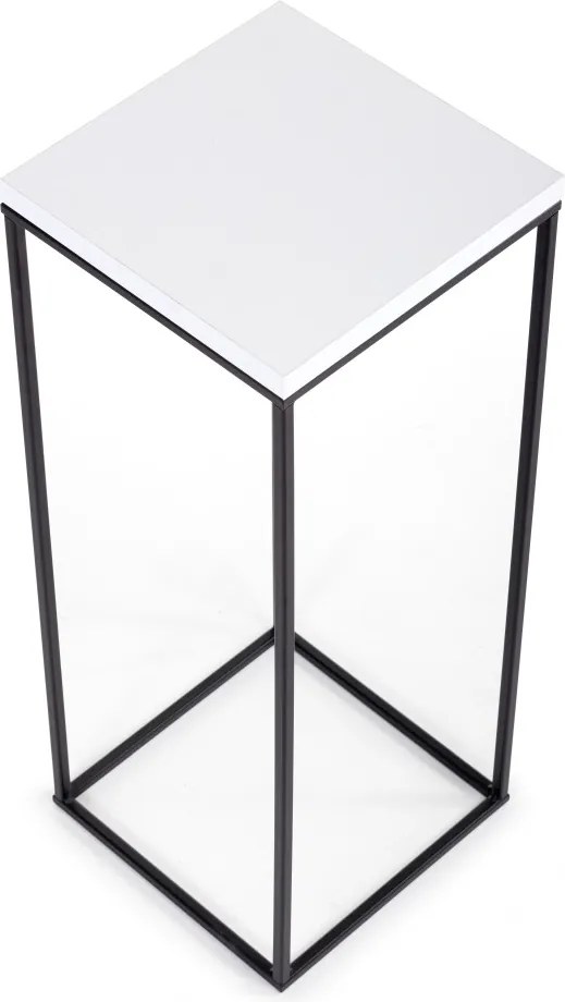STOJAN NA KVETINÁČ BASICLOFT 60X24X24 CM ČIERNA/BIELA