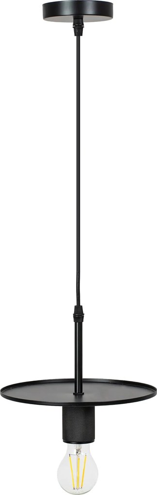 Toolight Toolight, závesné svietidlo 1xE27 APP1180-1CP, čierna, OSW-40017