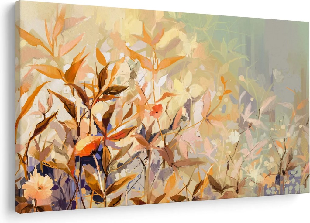 Obraz - Maľované rastliny (90x60 cm)