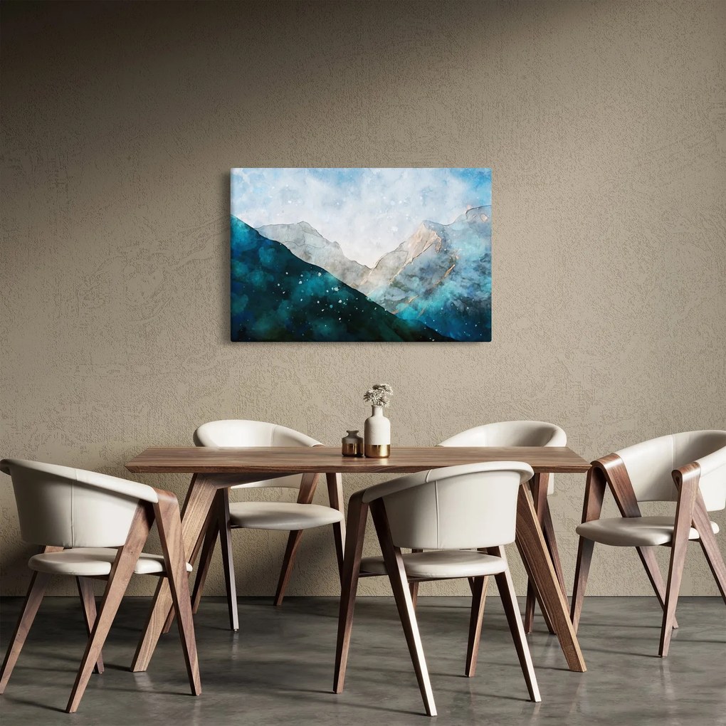 Obraz - Kresba hôr (90x60 cm)
