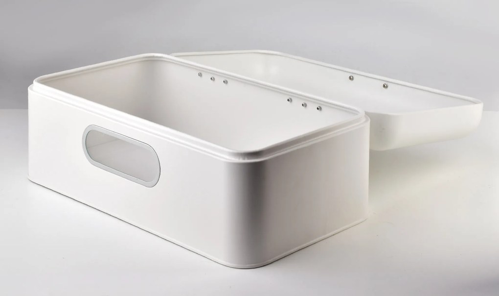 Kovový chlebník Samuel, 42x22,5x17 cm