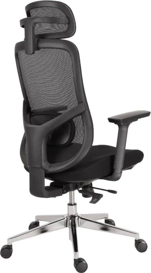 Kancelárska ergonomická stolička Neoseat ALLY — čierna, nosnosť 150 kg