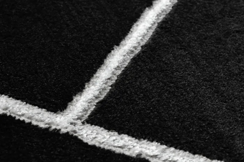 Koberec EMERALD 7543 čierno / strieborný