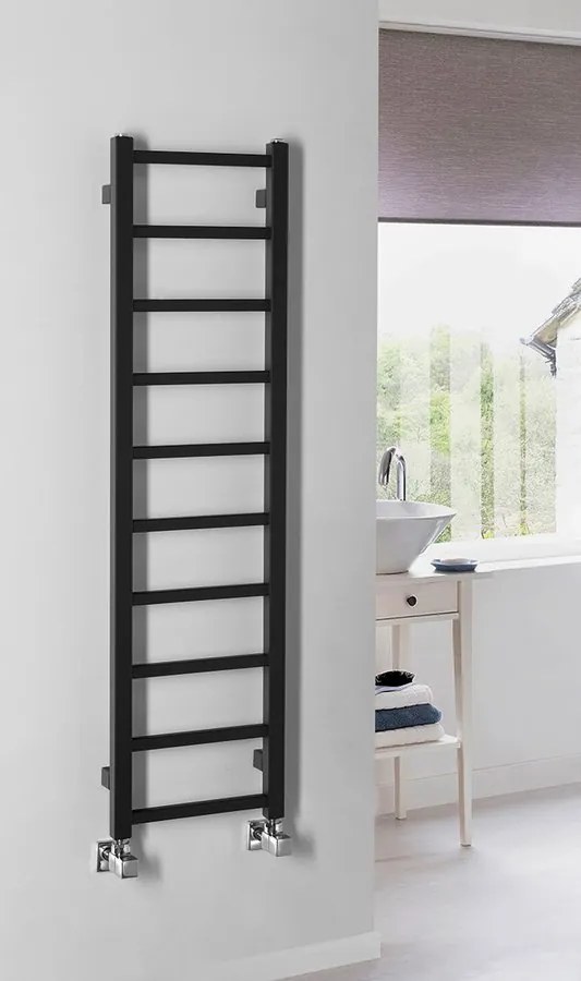 Sapho, METRO LIGHT vykurovacie teleso 300x1140mm, čierna mat, IR444
