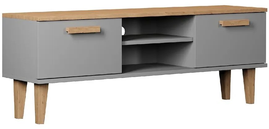 TV Stolík 120 Denver Sivý Chinchilla/Hikora