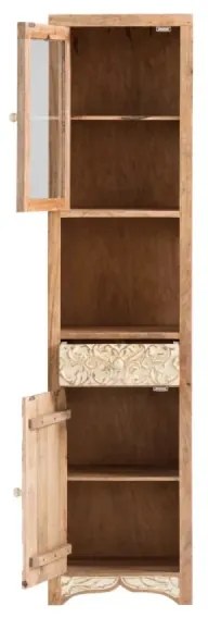 furniture-nabytek.cz - 5-dielna kúpeľňová sada Delhi z masívneho manga, lakovaná, hnedá