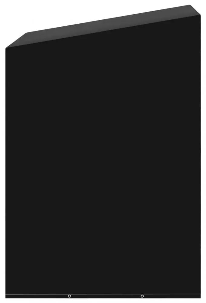 Plachta na záhradnú hojdačku čierna Dekorhome 255x145x170 cm