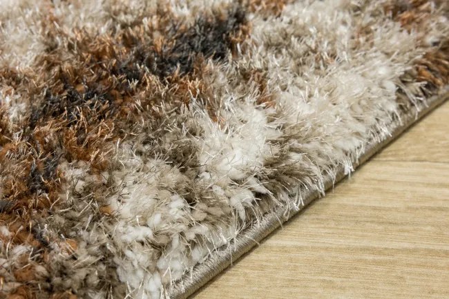 Koberec SHAGGY PUFFY Y615B antracitový / medený