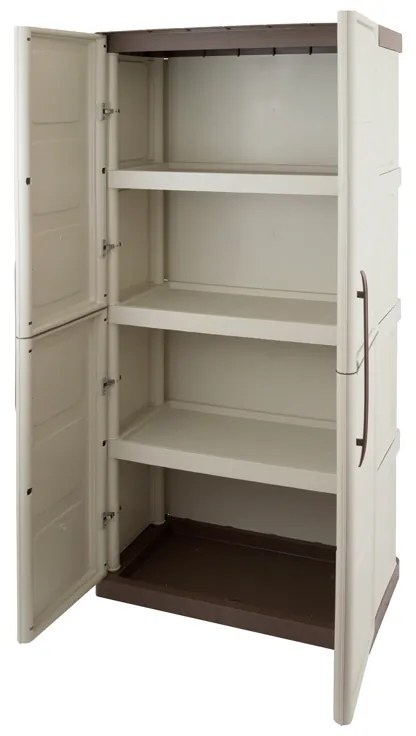 Plastová dielenská skriňa na náradie S Line, vysoká, 700 x 390 x 1650 mm