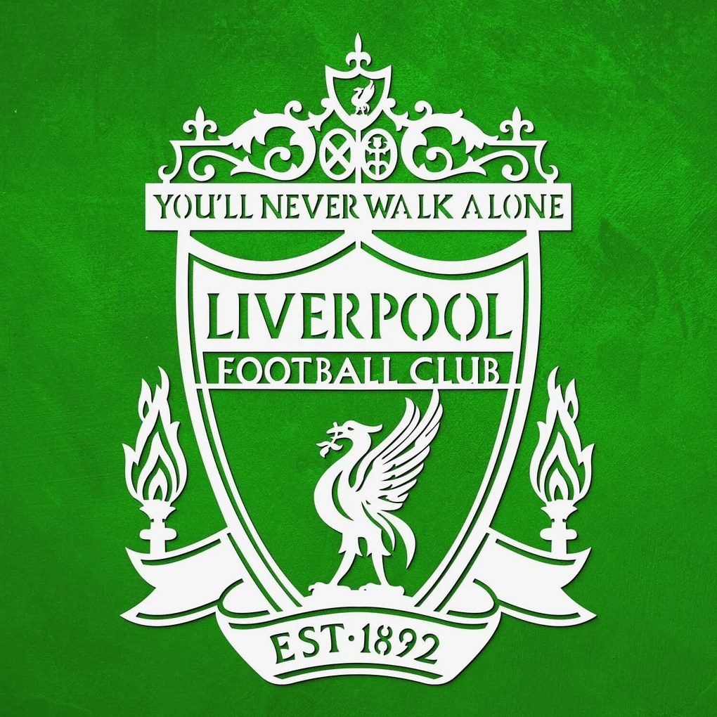 DUBLEZ | Drevené logo klubu na stenu - Liverpool