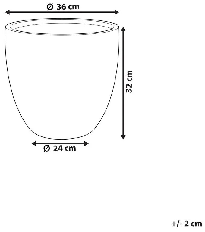 Kvetináč 32 cm Kanie (sivá). Vlastná spoľahlivá doprava až k Vám domov. 1076739