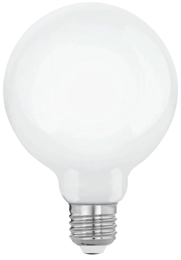 EGLO Stmievateľná LED žiarovka, E27, G95, 7,5 W, 806lm, 2700K, teplá biela