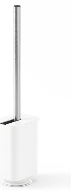 Biela samodržiaca WC kefa z recyklovaného plastu Flex Adhesive – Umbra