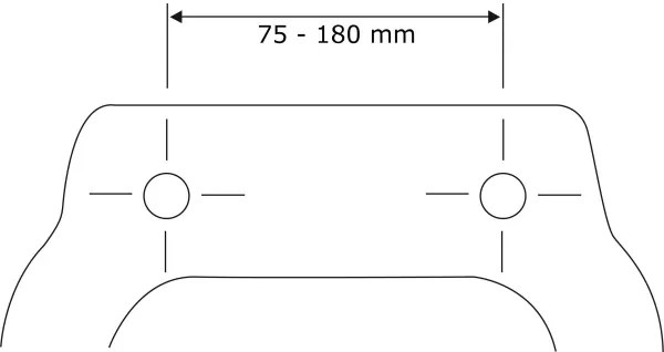 WENKO 22415100-WC sedátko HABOS 46x36 cm biela/strieborná