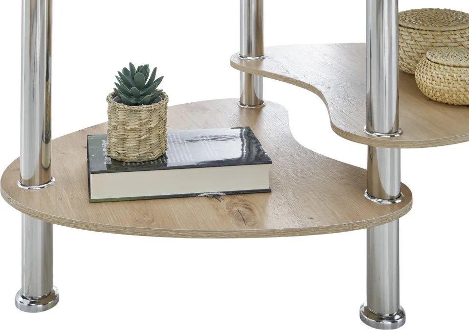 Oválny konferenčný stolík Panty, dub sonoma/artisan