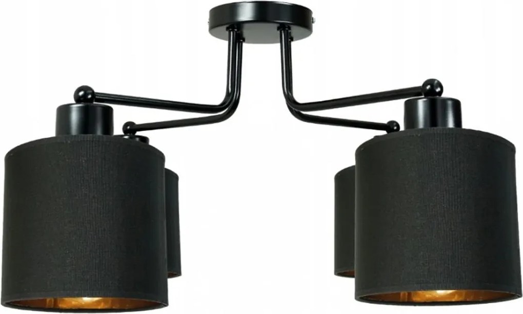 Závesná lampa DRON 4xE27 GOLD ABBEY