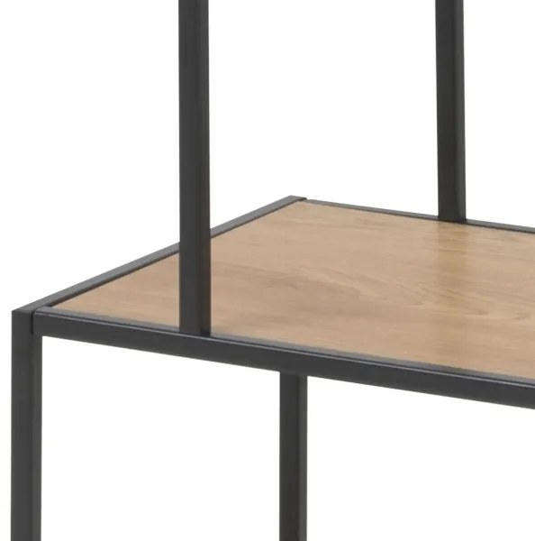 Knižnica SARON dub/čierna