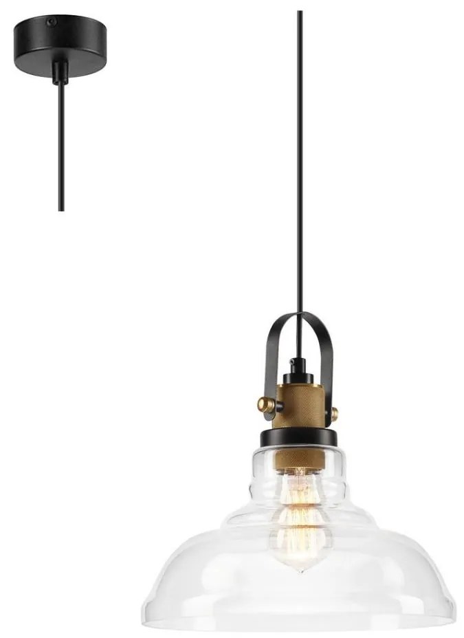 Luster na lanku SINGLE 1xE27/60W/230V